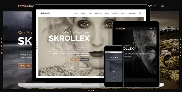 Skrollex - 创意单页视差HTML模板