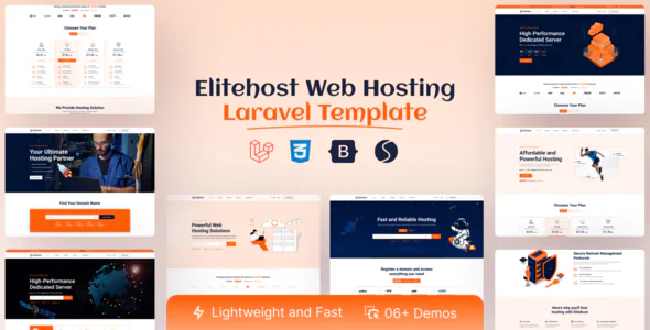 Elitehost - Laravel 12 主机托管模板
