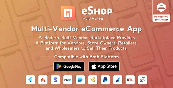 eShop - 基于 Flutter 开发的多商户电商平台解决方案