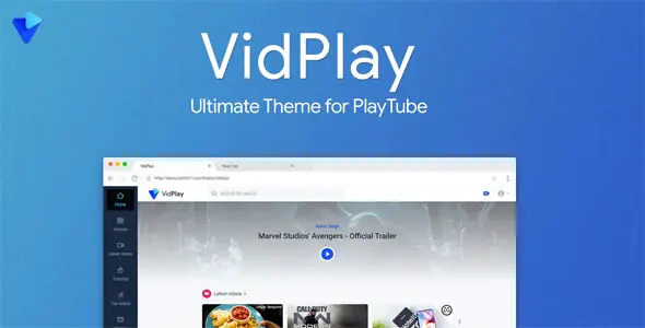 VidPlay - PlayTube 主题