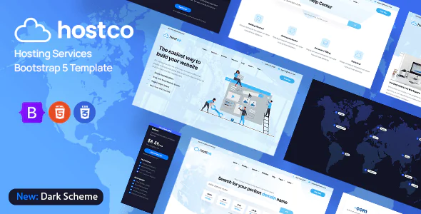 Hostco - 专业的主机类 HTML 模板