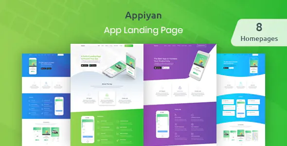 Appiyan - 强大的应用登陆页面 HTML 模板