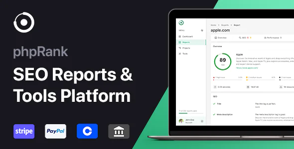 phpRank - PHP搜索引擎优化报告和工具平台(SaaS)