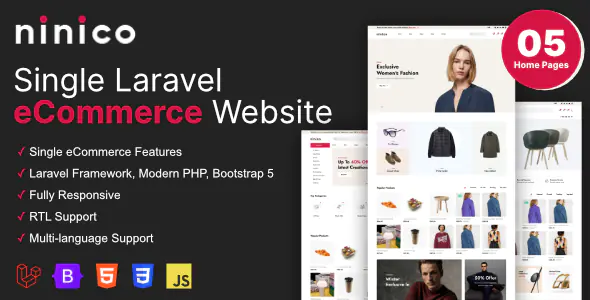 Ninico - 简洁的 Laravel 电子商务购物系统