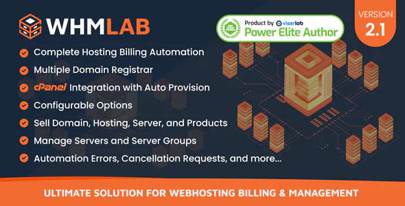 WHMLab -虚拟主机计费和管理的终极解决方案