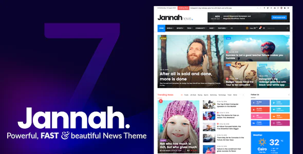 Jannah - WordPress报纸杂志新闻模板 BuddyPress AMP