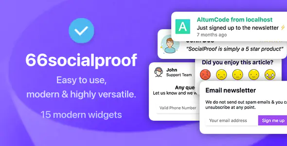 66socialproof - 社交证明与FOMO小部件通知（SAAS）