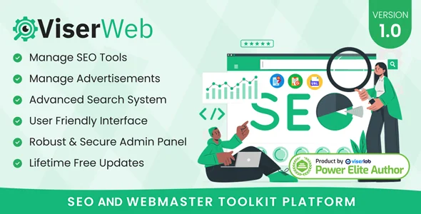 ViserWeb - 功能的 SEO 与站长工具箱平台源码