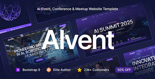 AIvent - AI 活动、会议、聚会模板