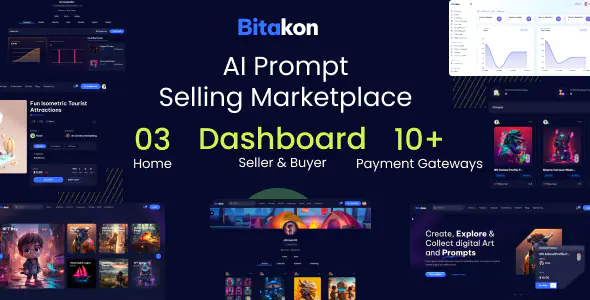 Bitakon - 多卖家 AI 提示词（Prompt）交易平台脚本