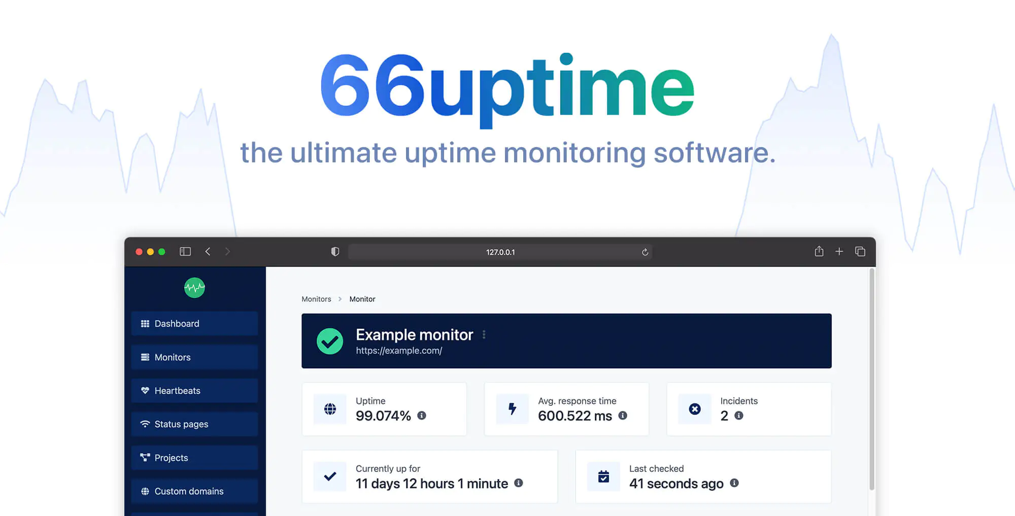 66Uptime - PHP网站运行时间与计划任务监控工具