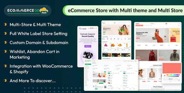 eCommerceGo SaaS - PHP多商户电商平台源码