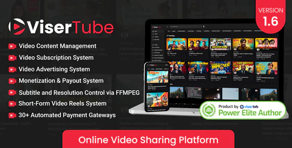 ViserTube - PHP在线视频分享平台